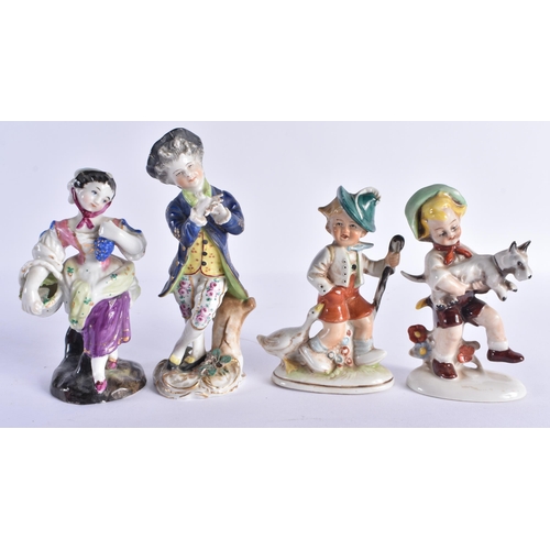 143 - CONTINENTAL PORCELAIN FIGURES. (qty)