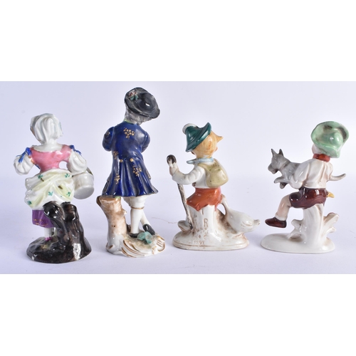 143 - CONTINENTAL PORCELAIN FIGURES. (qty)