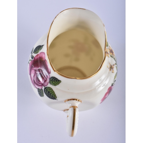 156 - Royal Worcester experimental flat back style jug with unusual handle and decoration, shape 1253, dat... 