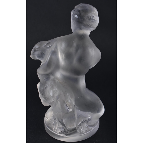 245 - A FRENCH LALIQUE GLASS NYMPH. 11.5 cm x 6 cm.