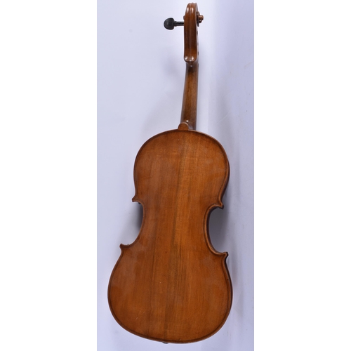 250 - A VIOLIN. 59 cm long, length of back 35.5 cm long.