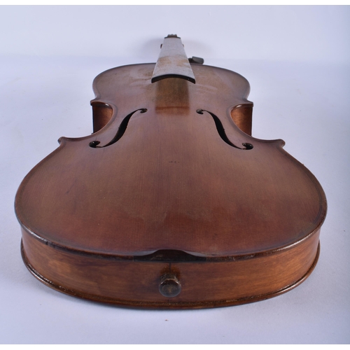 250 - A VIOLIN. 59 cm long, length of back 35.5 cm long.