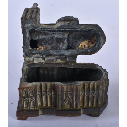 298 - A CAST IRON CAT ASHTRAY etc. (4)