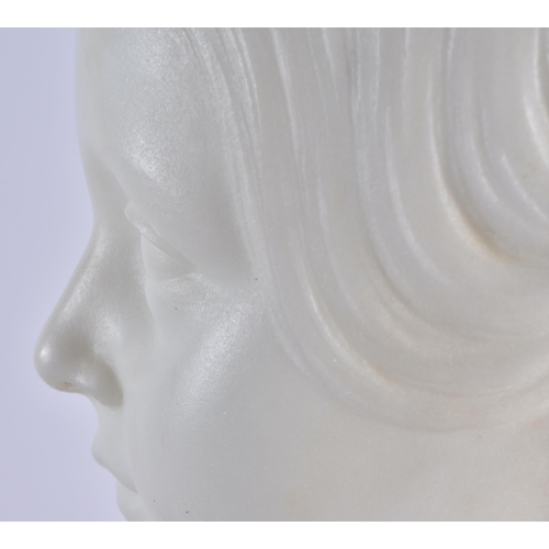 401 - Edward Richardson (19th Century) English Marble Sculpture, Bust of a girl, signed & dated 1851. 45cm... 