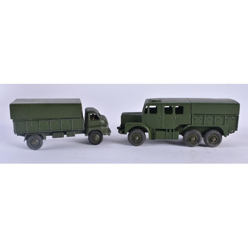 411 - ASSORTED DINKY MILITARY TOYS. Largest 17 cm wide. (qty)