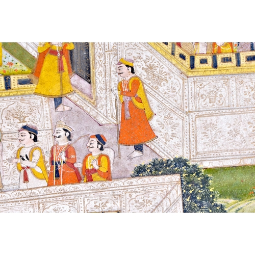 437 - Indian School (Early 19th Century) Rajasthan, Jaipur, An Illustration From A Ramayana Series. 50cm x... 