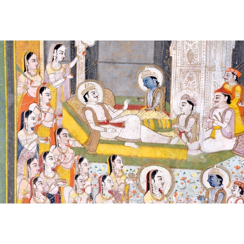 437 - Indian School (Early 19th Century) Rajasthan, Jaipur, An Illustration From A Ramayana Series. 50cm x... 