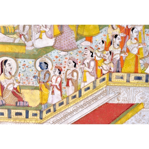 437 - Indian School (Early 19th Century) Rajasthan, Jaipur, An Illustration From A Ramayana Series. 50cm x... 