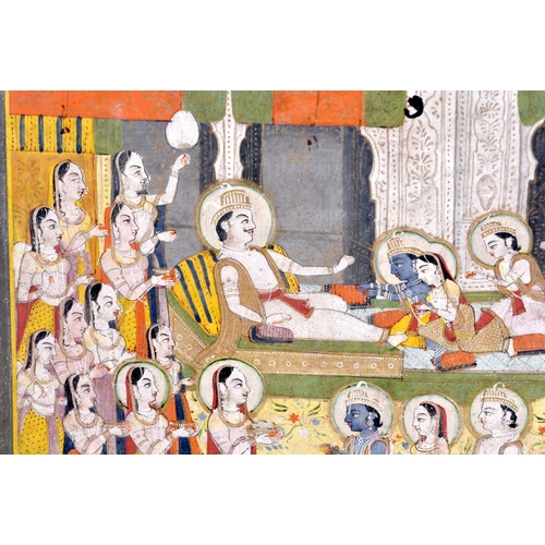 437 - Indian School (Early 19th Century) Rajasthan, Jaipur, An Illustration From A Ramayana Series. 50cm x... 