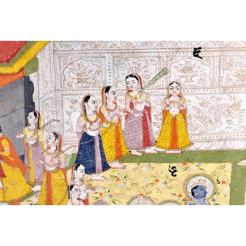 437 - Indian School (Early 19th Century) Rajasthan, Jaipur, An Illustration From A Ramayana Series. 50cm x... 