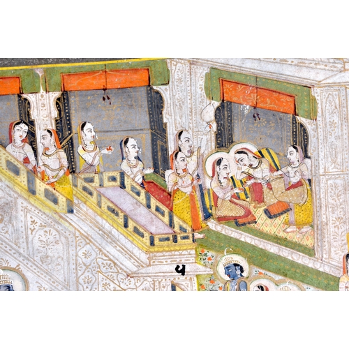 437 - Indian School (Early 19th Century) Rajasthan, Jaipur, An Illustration From A Ramayana Series. 50cm x... 