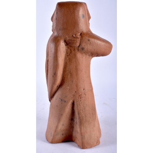 539 - A LARGE TERRACOTTA SCULPTURE signed BAE. 35 cm high.