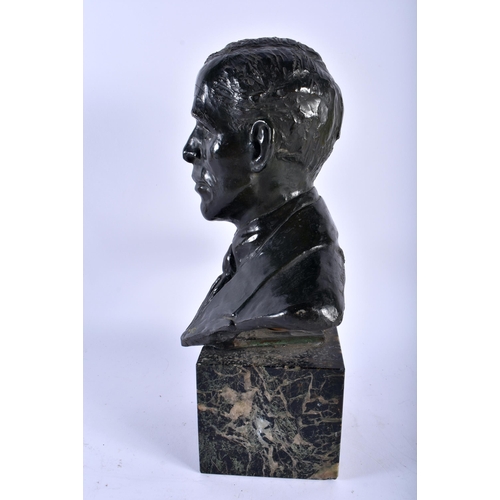 679 - L Valsey (C1900) Bronze, Bust of a male. 36 cm x 20 cm.