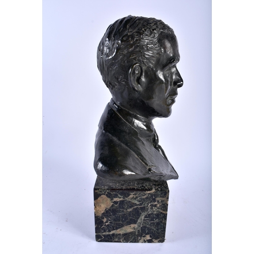 679 - L Valsey (C1900) Bronze, Bust of a male. 36 cm x 20 cm.