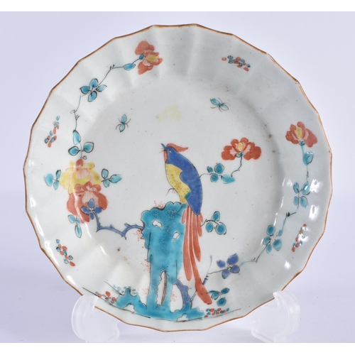 70 - A FINE 18TH CENTURY WORCESTER TEABOWL AND SAUCER painted with the Sir Joshua Reynolds pattern. 10 cm... 