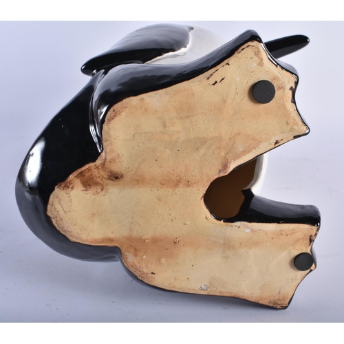 740 - A LARGE CONTINENTAL CERAMIC FIGURE OF A PENGUIN. 44 cm x 17 cm.