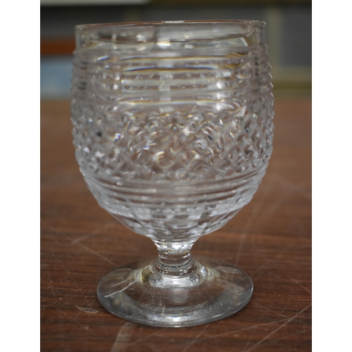 761 - TEN ANTIQUE GLASSES. 9.75 cm high. (10)