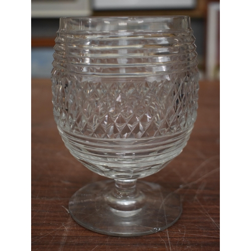 762 - SIX ANTIQUE GLASSES. 14 cm high. (6)