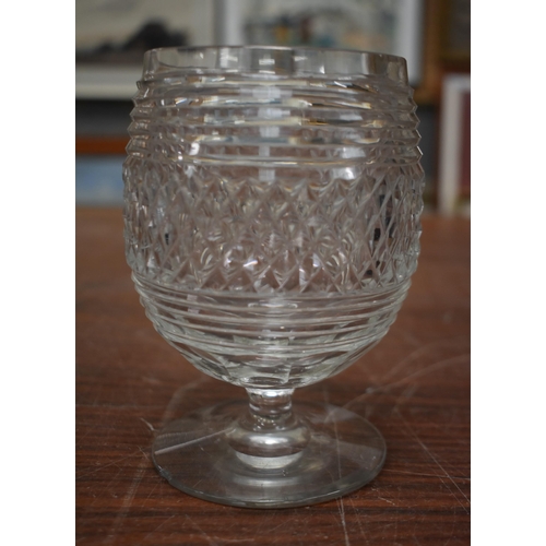 762 - SIX ANTIQUE GLASSES. 14 cm high. (6)