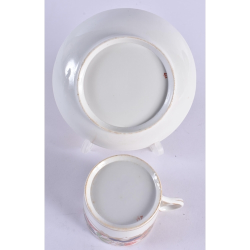 83 - A FINE EARLY CENTURY CHAMBERLAINS WORCESTER IMARI CUP AND SAUCER together with a similar cup & cup &... 