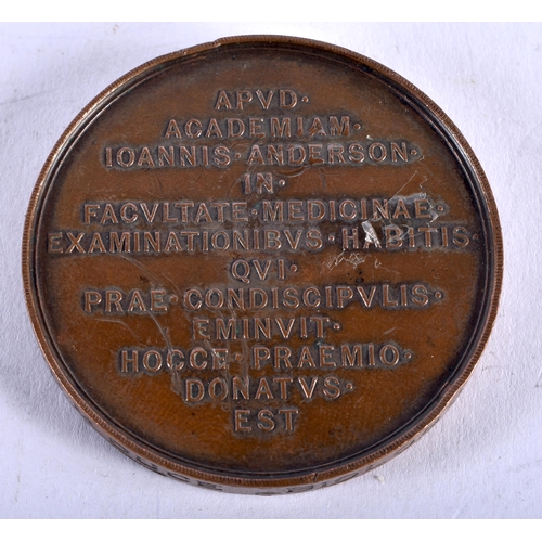 1148 - AN ANTIQUE JOANNES ANDERSON BRONZE BIOLOGY MEDAL. 60.2 grams. 5 cm diameter.