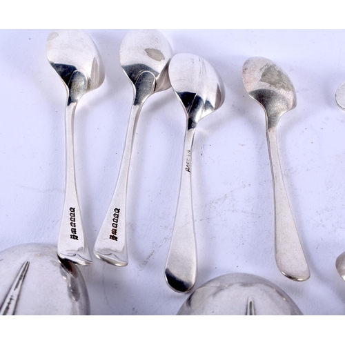 1167 - ASSORTED ANTIQUE SILVERWARE together with silver plated wares. Silver 310 grams. (qty)