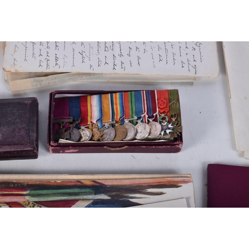 1249 - A FINE SET OF VICTORIA CROSS MINIATURE DRESS MEDALS worn by Captain A F B Carpenter VC RN, together ... 