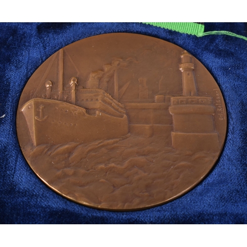 1249C - A BELGIAN ZEEBRUGGE MEDALLION. 131.3 grams. 7 cm diameter.