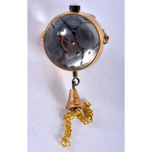 1340 - A MINI BALL WATCH. 24 grams. 7.75 cm wide.