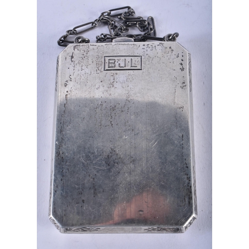 1390 - A SILVER NUDE FEMALE PURSE. 106.3 grams. 8.75 cm x 6 cm.