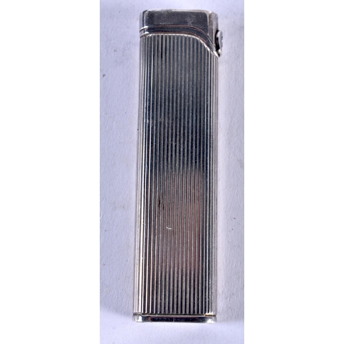 1411 - Designer Silver Lighter by Etienne Aigner, Cased. Stamped 925 Sterling. Lighter 8cm x 2cm x 1cm, wei... 