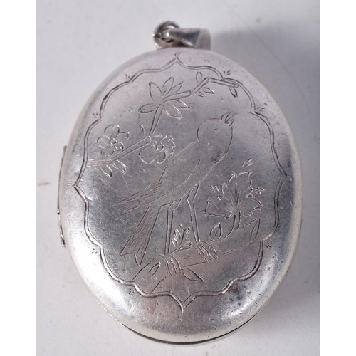 1654 - AN ANTIQUE MIDDLE EASTERN LOCKET. 63 grams. 7.25cm x 4.5 cm.