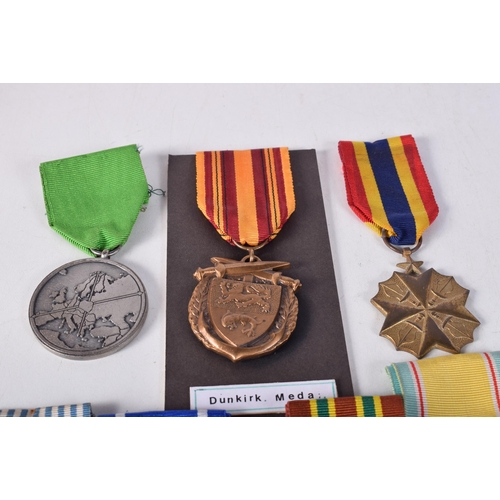 1684 - A Collection of Medals includes: NATO MEDAL WITH CLASP; FORMER YUGOSLAVIA FULL-SIZE REPLICA MEDAL. Z... 