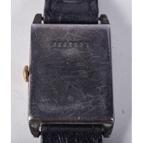 1691 - AN ART DECO WRISTWATCH. 2.5 cm wide inc crown.