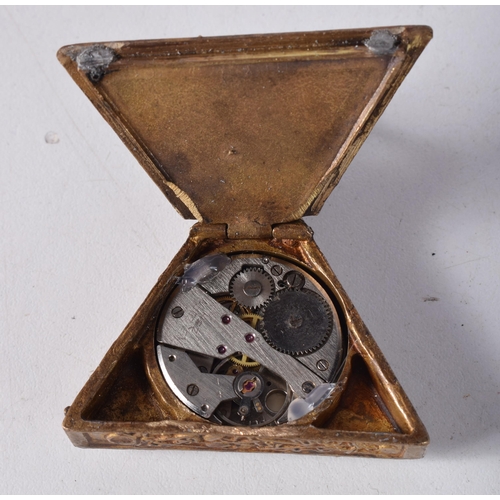 1732 - A Masonic Pocket Watch. 6.2cm x 4.9cm, working