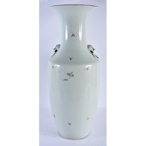 2233 - A LARGE LATE 19TH CENTURY CHINESE PORCELAIN VASE Late Qing, painted with birds and foliage. 58 cm x ... 