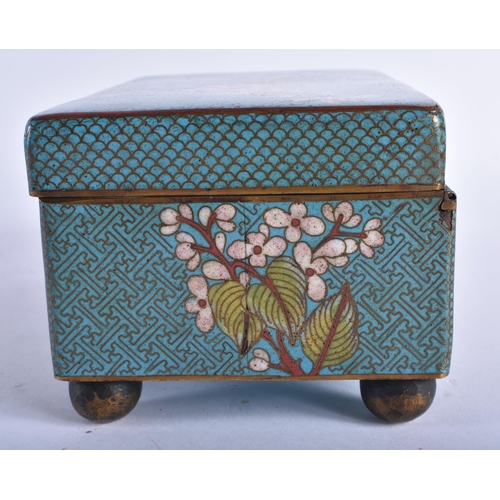 2234 - A LATE 19TH CENTURY CHINESE CLOISONNE ENAMEL CASKET Qing, of larger than normal proportions. 18 cm x... 