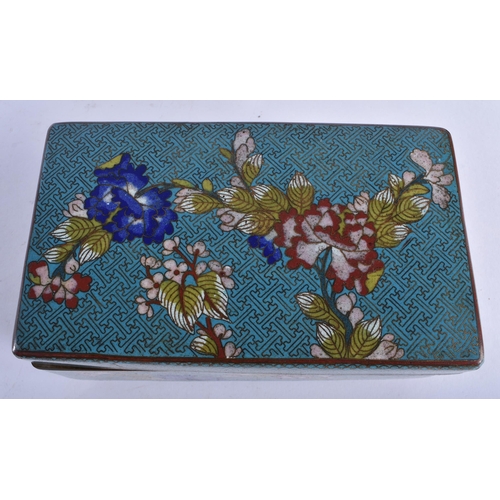 2234 - A LATE 19TH CENTURY CHINESE CLOISONNE ENAMEL CASKET Qing, of larger than normal proportions. 18 cm x... 