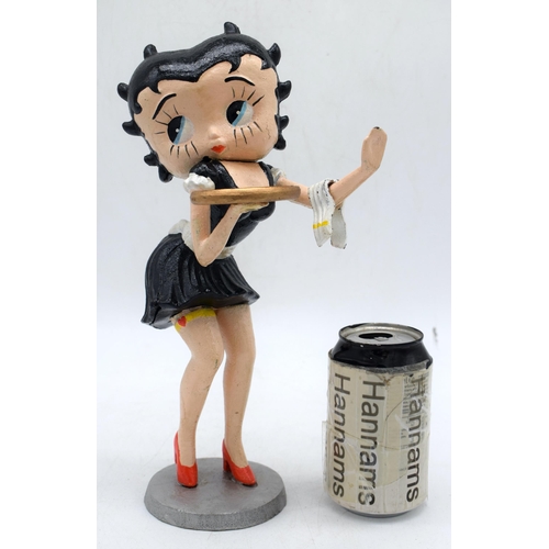 3505 - A cast Iron Betty Boop 31 cm.