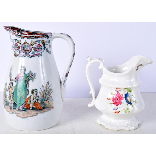 3509 - A group of Ceramics , 1937 Coronation Dish, Lustre ware lidded pot, pottery Jug etc 17 cm (6).