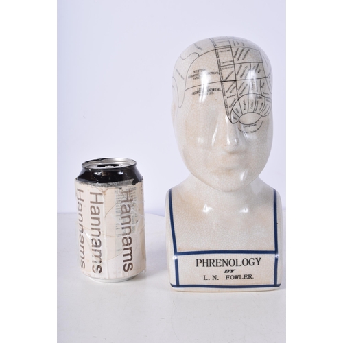 3514 - A porcelain Phrenology head 23cm