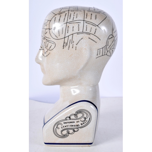 3514 - A porcelain Phrenology head 23cm