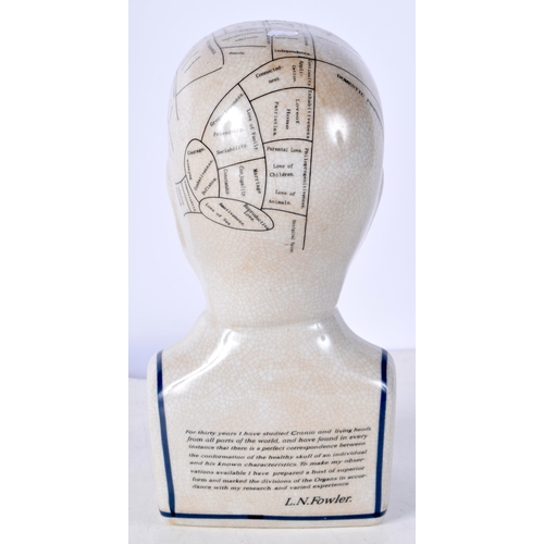 3514 - A porcelain Phrenology head 23cm