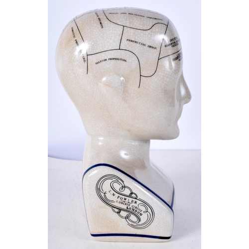 3514 - A porcelain Phrenology head 23cm