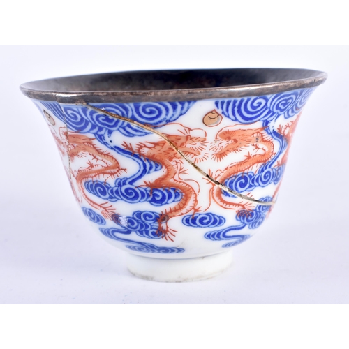 108 - A CHINESE CLOISONNE VASE etc. (5)