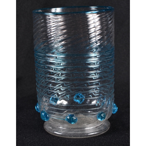 118 - A MURANO OPAL TINTED SALVIATI GLASS. 10 cm high.