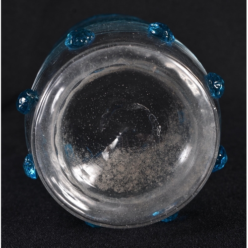 118 - A MURANO OPAL TINTED SALVIATI GLASS. 10 cm high.