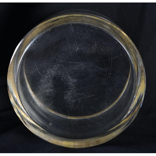 120 - AN ANTIQUE FRENCH PALAIS ROYALE GLASS BOX AND COVER with bronze mounts. 18 cm x 12 cm.