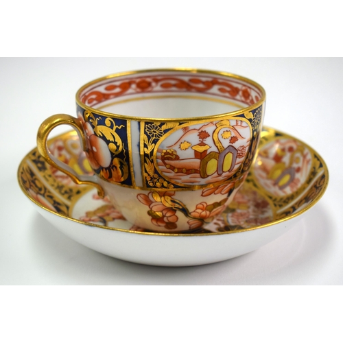 127 - Early 19th century Spode cup and saucer in imari style pattern 1956. Saucer 14 cm diameter. Cup 5.5c... 