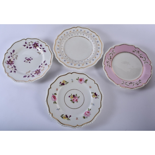 60 - ASSORTED EARLY 19TH CENTURY FLIGHT BARR & BARR WORCESTER PLATES. (qty)